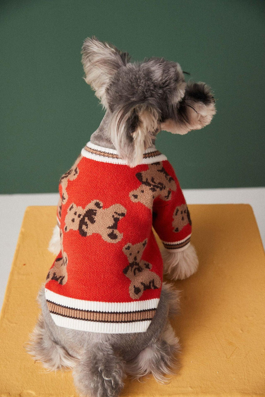 Preppy Paws V-Neck Striped Sweater - Cozy Winter Apparel For Dogs And Cats