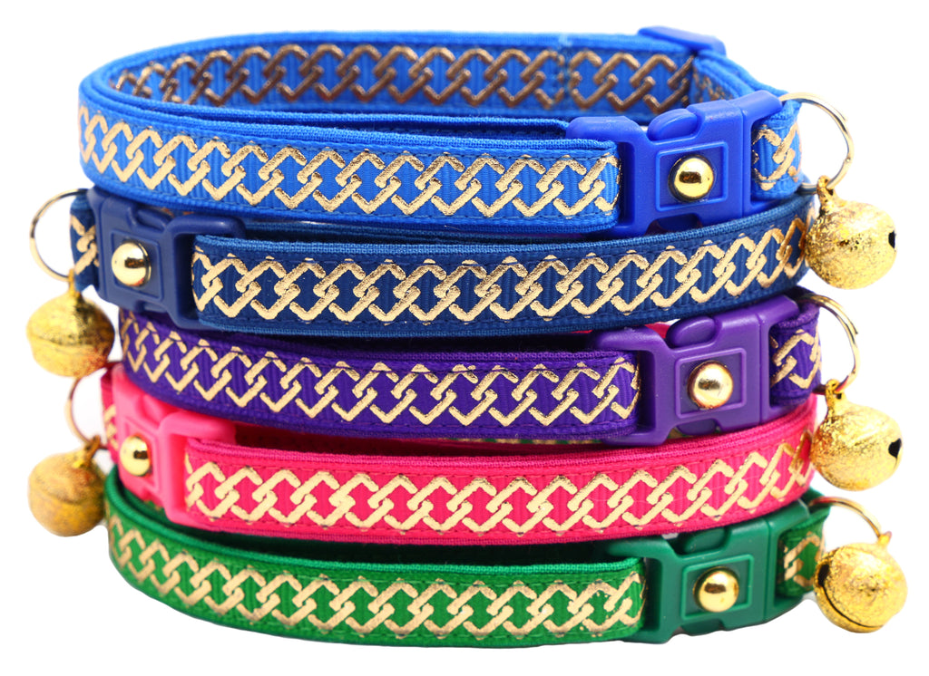 Gold Knots Breakaway Cat Collar