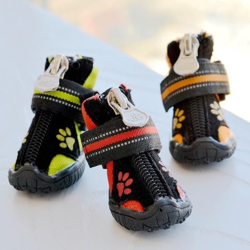 Cozyprint Suede Cotton Shoes For Medium And Large Dogs